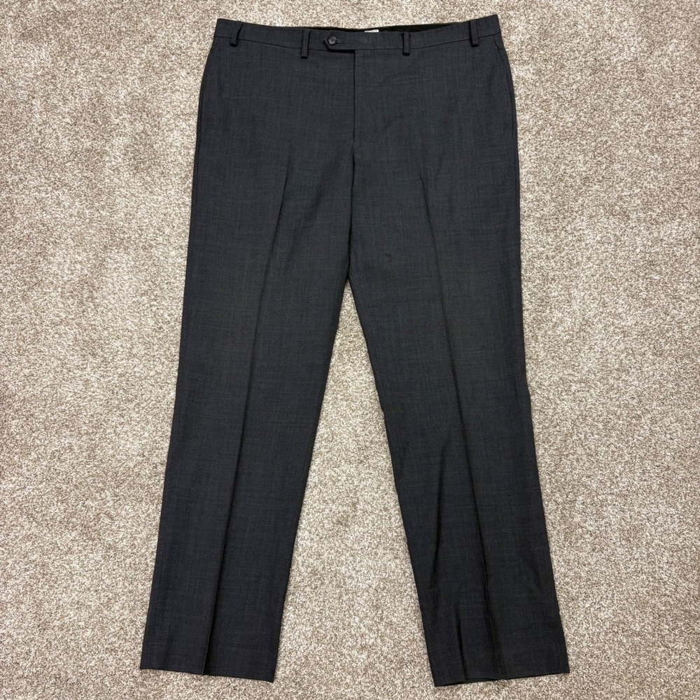 Lauren Ralph Lauren Total Comfort Wool Pleated Dress Pants Mens 38x32 Gray